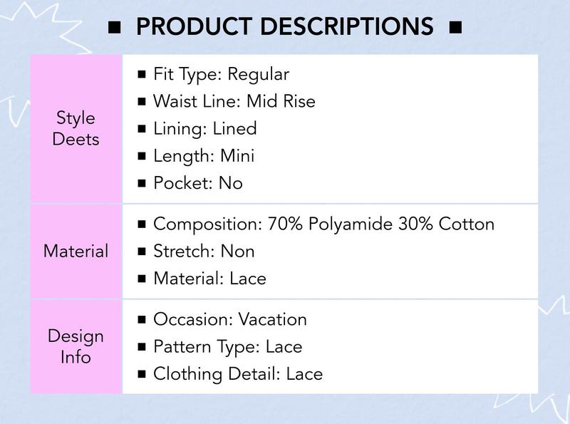 Cider [size 0-26] Lace Mid Rise Layered Mini Skirt