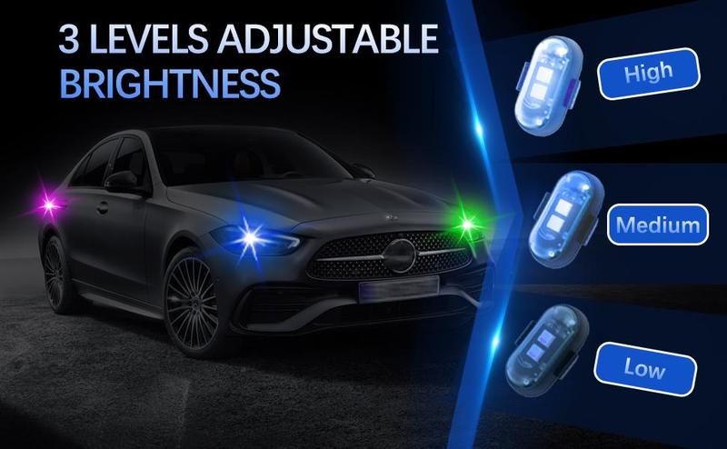 RGB Led Aircraft Strobe lights Motorcycle Lights LED Flash Position Wireless Light Aircraft Airplane Helicopter Warning Lights