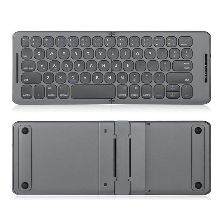 80% off Mini Bluetooth Folding Keyboard Three-Channel Three-System Universal Keyboard Portable Silent Keyboard