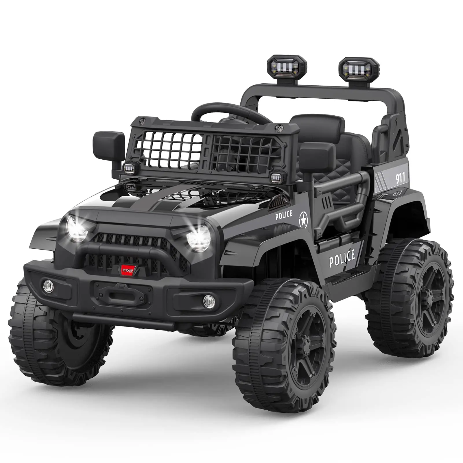 Garvee Electric Ride On Car with Dual 35W Motors, Black PP Body, Compact Outdoor Driving Vehicle for Backyard Lawn Patio and Driveway Play, Ideal for Family Fun, Birthdays and Holiday Giving