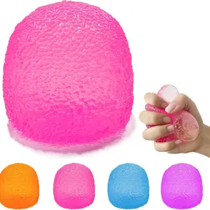 Stress Balls-Gumdrop Squishy Stress for Kids and Adults, Super Solid Squeeze Ball, Sensory for Stress Relief, Birthday, Easter Basket Stuffers and Party Favors