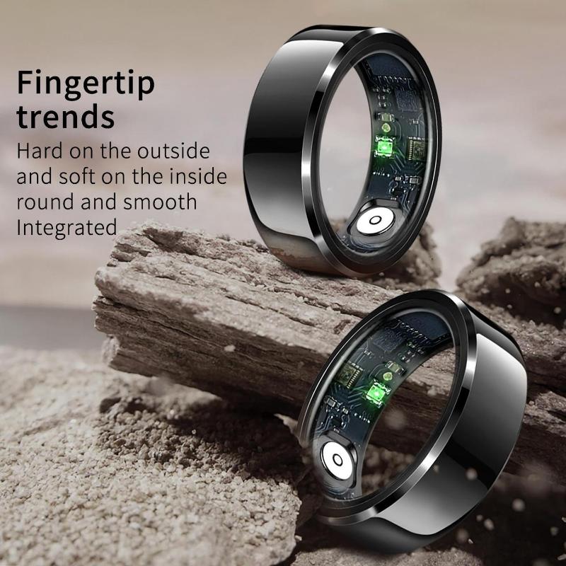LIFEBEE Smart Health Ring for Women Men, Wearable Fitness Tracker with Heart Rate, Sleep Monitoring, Step Counting, IP68 Waterproof Compatible for iPhone and Android, No Subscription Fee.