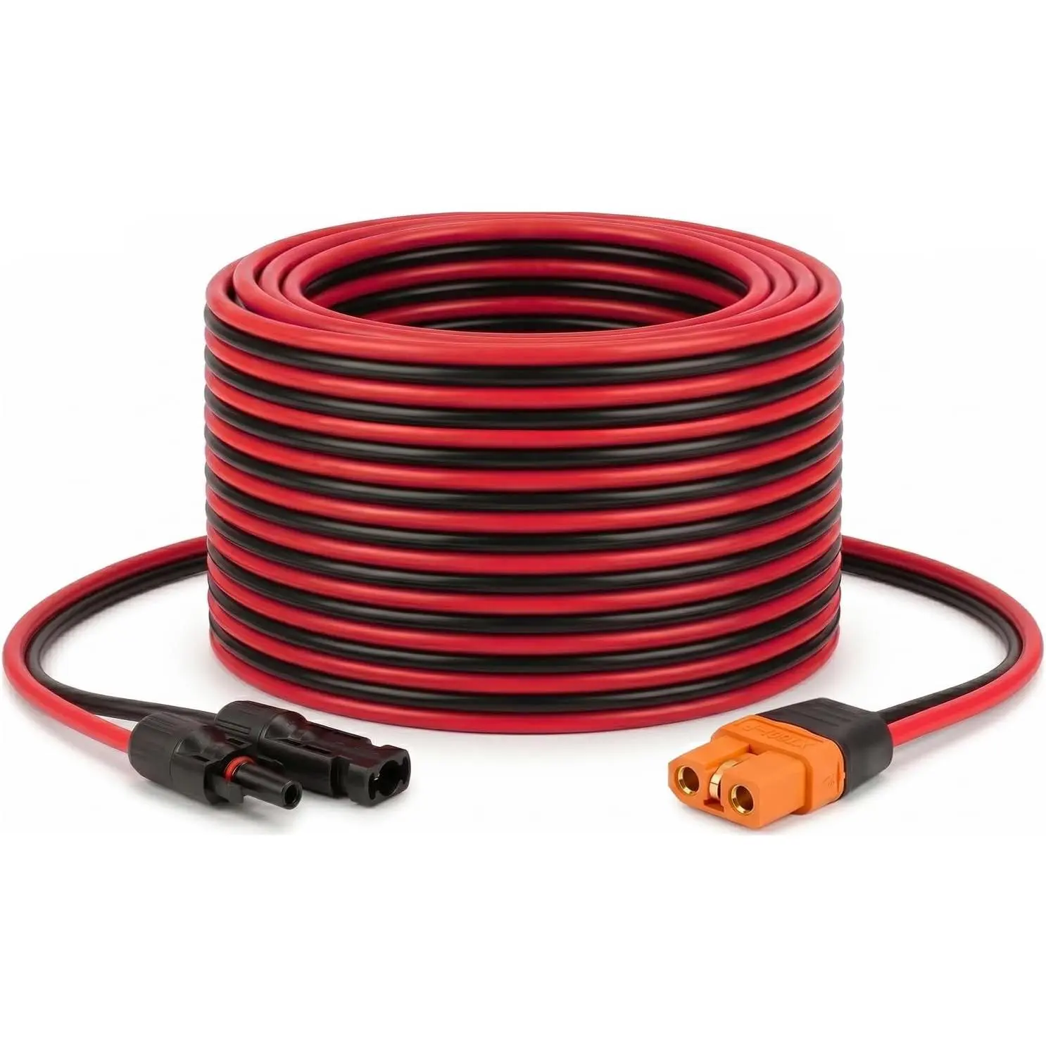 Solar to XT60i Cable 10AWG 20FT Solar Panel to XT60i Adapter Connector XT60i-F Extension Cable for Portable Power Station Generator