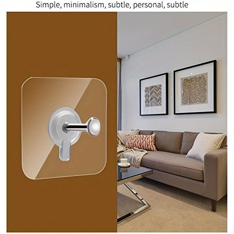 Self-adhesive Wall Hook, No-drill Installation Wall Hook, Multifunctional Wall Mounted Hook for Pictures, Bags & More, Wall Hanging Fastener