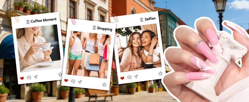 Acrylic Nail Kit with Drill and U V Light, Professional Nail Kit Acrylic Set for beginners with Everything 3PC Powder 24PC Glitter Fake Tips Decoration Nails Set DIY Home Salon