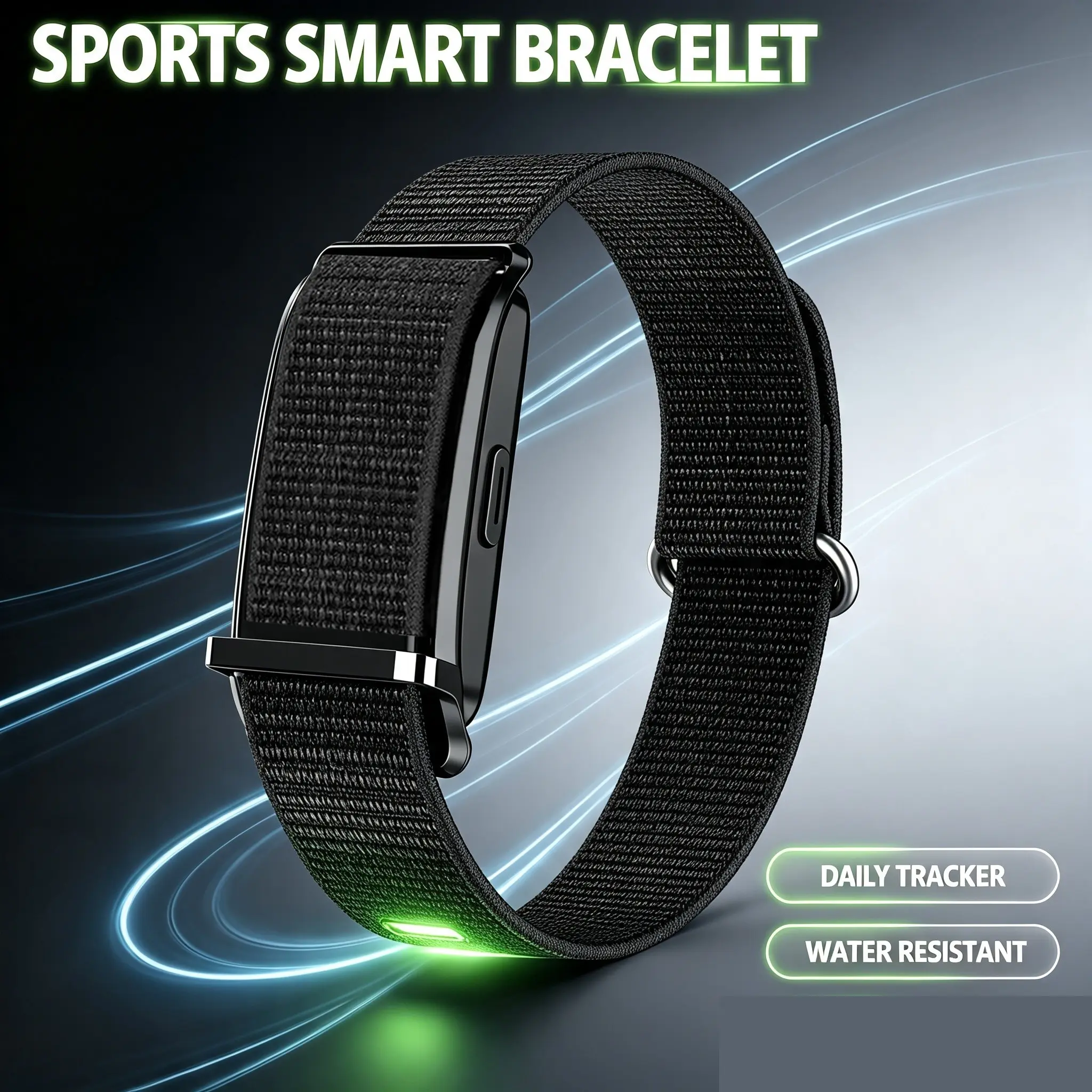 New No Screen Smart Band, Lightweight Fitness Tracker, Step Counter, Calorie Monitor, Sleep Tracking, IP68 Waterproof, 140mah Battery, Unisex Smart Wristband, Fitness Tracker, Multiple Sport Modes Smart Band