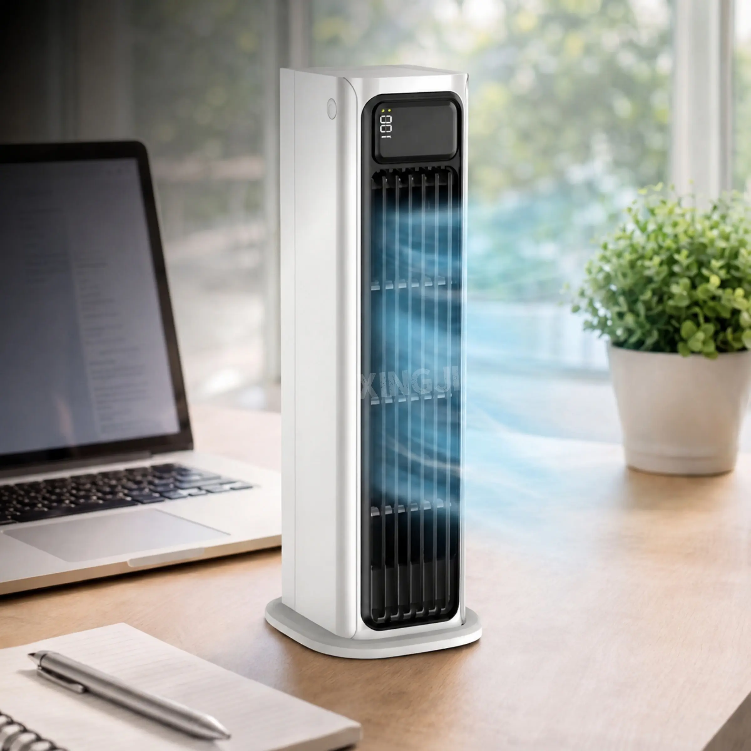 3-in-1 Bladeless Tower Fan, Multifunctional Fan, 90° Oscillating Standing Fan with 5 Speeds, Convertible as Wall Mount Fan, Tower Fan & Desk Tabletop Fan, Personal Ideal for Bedroom, Living Room, Office, Home