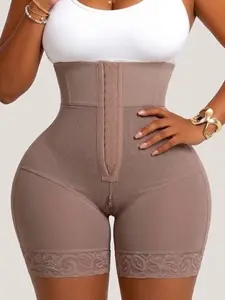 1 Count Women's High Waist Shapewear Shorts, Fajas, Tummy Control And Butt Lifting Shapewear Panty, Waist Trainer Girdle, Triple-Breasted Women's Colombian Shapewear Bottoms, Comfortable Briefs, Suitable For Training Or Sports