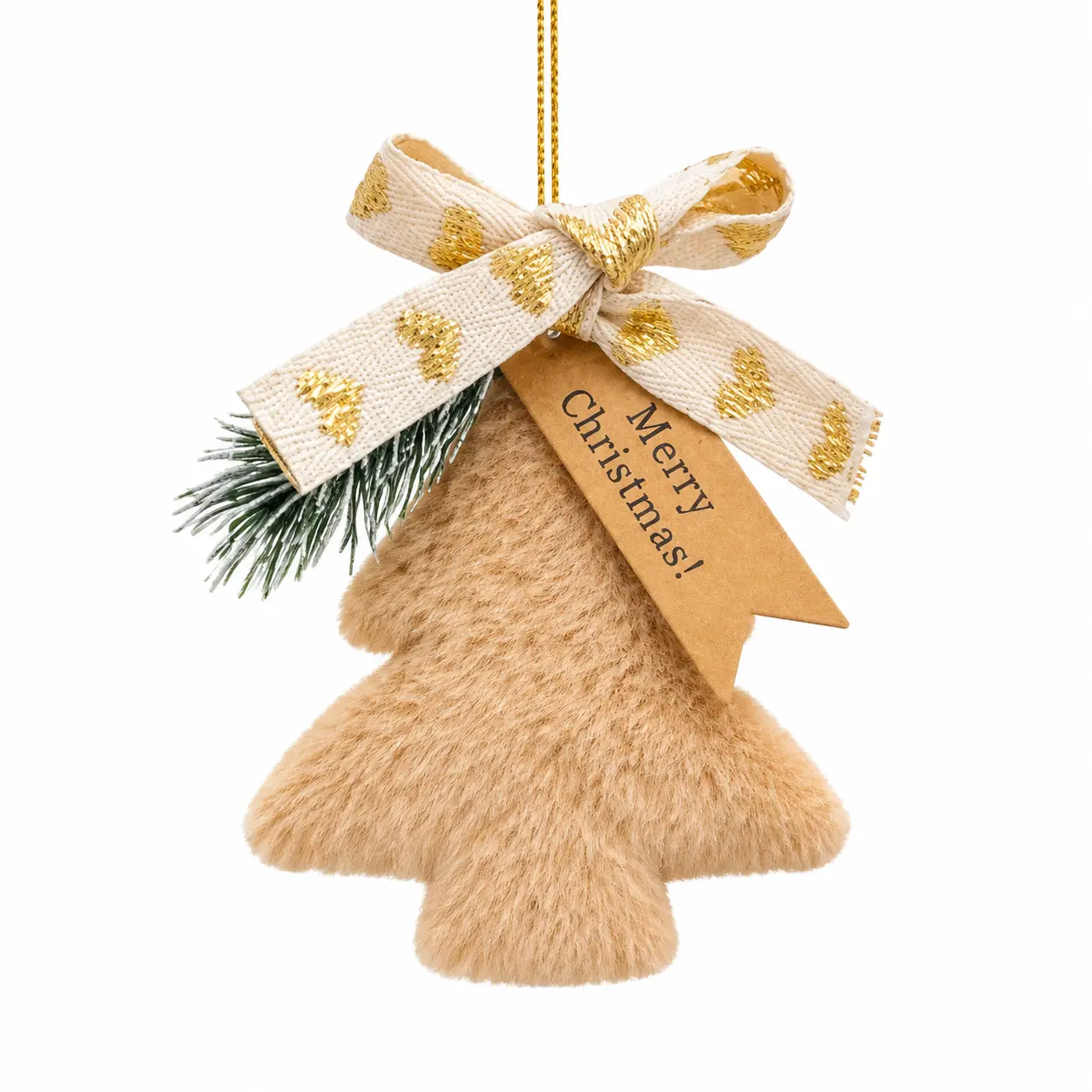 Festive Felt Christmas Tree Ornament for Door, Porch, Car Interior or Home Decor – Compact Holiday Pendant Gift for New Year, Winter Season, and Indoor Outdoor Display