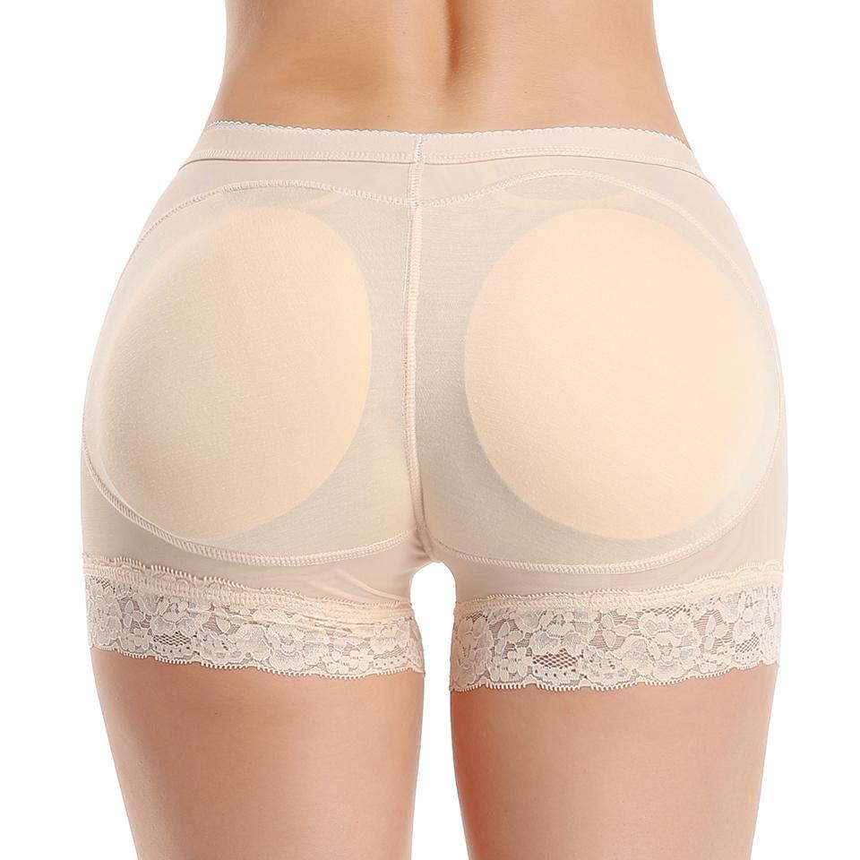 Women's Contrast Lace Butt Lifter Panties Padded Shapewear Fajas BBL Hip Enhancer Pads Shorts  Underwear Tummy Control Boyshorts for Women, Ladies Shapewear Bottoms for Daily Wear