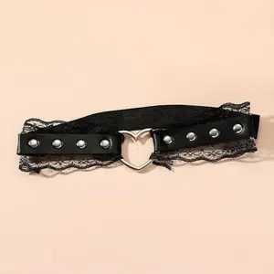 Women's 1Pc Adjustable Elastic PU Leather Thigh Ring, Punk Style Sporty Protective Gear Leg Chain, Carnival Party Fashion Body Accessory