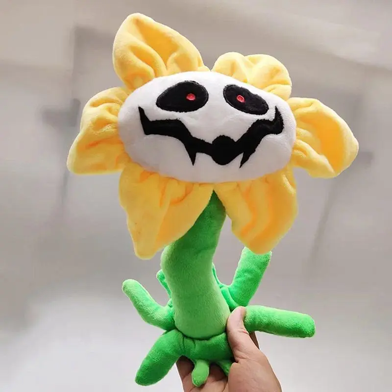 25cm Game Undertale Sunflower Cosplay Plant Cartoon Mascot Flowey Costume Plushies Figurine Stuffed Sun Flower Fan Birthday Gift