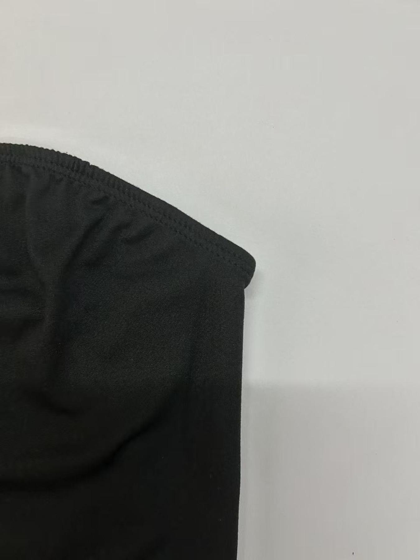 Summer Elegant Simple Solid Color Strapless Slim Fit Shoulder-Exposed Casual Tank Top, All Seasons Tube Top for Women