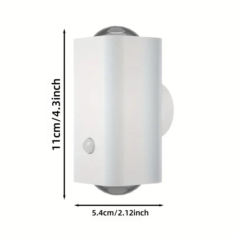 Smart LED Night Light with Motion & Light Sensors, RGB Wall Spotlight, USB Rechargeable, Magnetic Design for Bedroom, Game Room, Stairs