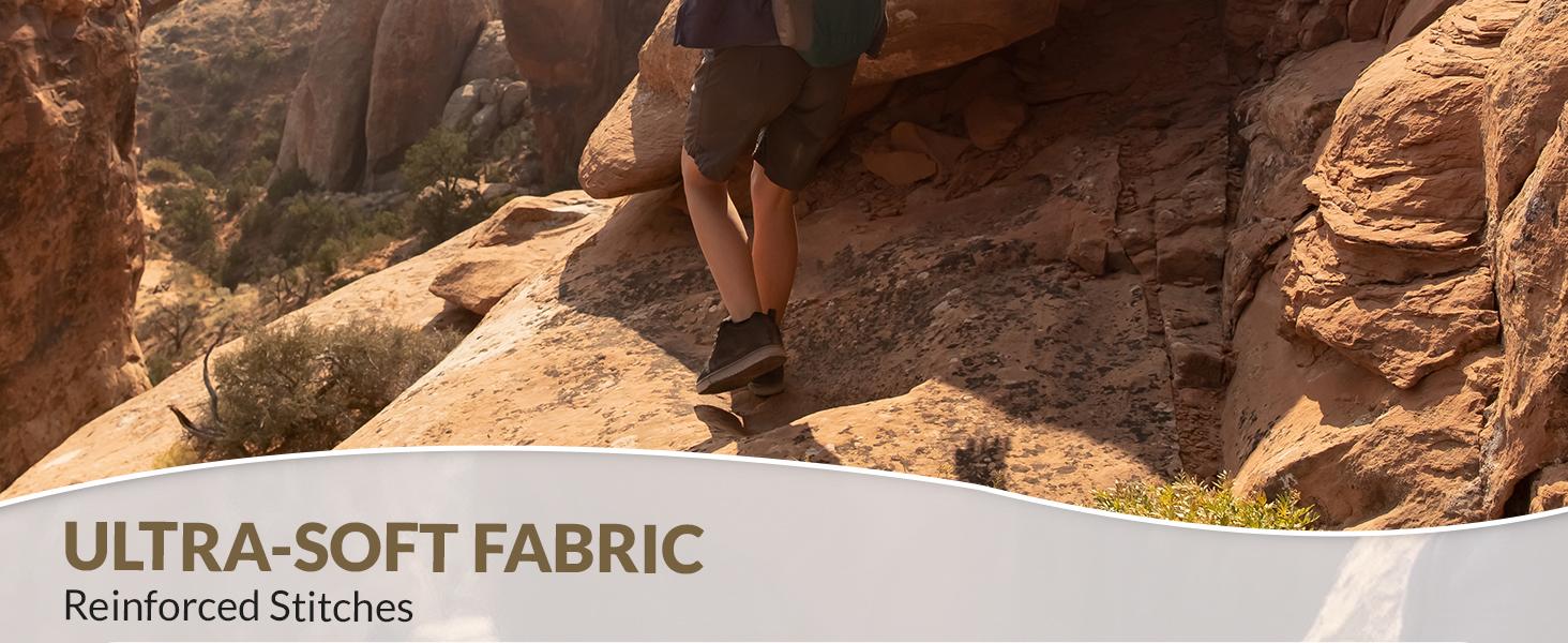 baleaf Women's Hiking Long Shorts 9" Quick Dry Hiking Bermuda Cargo for Curvy Lightweight Knee Length Shorts Pockets -dga003