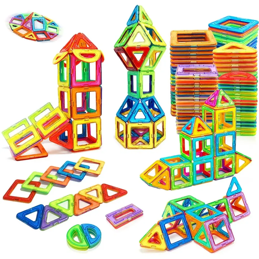 Magnetic Building Blocks Construction Set DIY STEM Educational Magnet Toy Birthday Holiday Gift for Kids