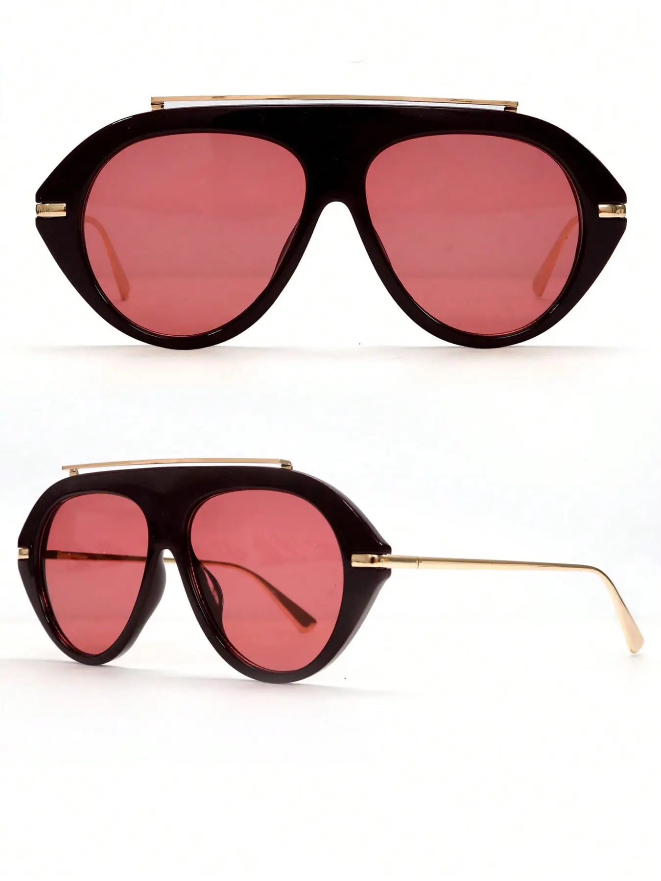 Luxury Women's Customizable Sunglasses, Large Frame Fashion Eyewear, Outdoor Travel Street Style Accessory, Beach Wear, Retro Casual