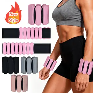 New Adjustable Wrist & Ankle Weights for Men and Women (2 lbs) — Weighted Tools for Home Gym Workouts, Walking, Running, Travel, Pilates, Yoga, Sports, Barre, and Strength Training. (1 Pair / 2 lbs)