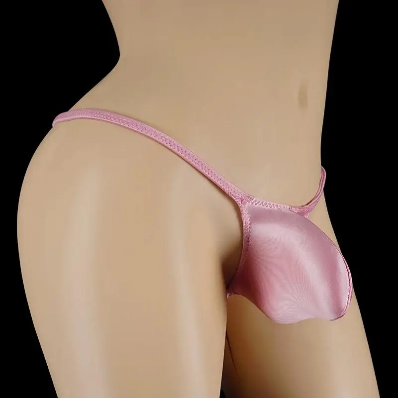 Men's Contoured Pouch G-String Menswear - Comfy, Sexy Polyester Swimming Thong Underwear for Bodybuilding Posing