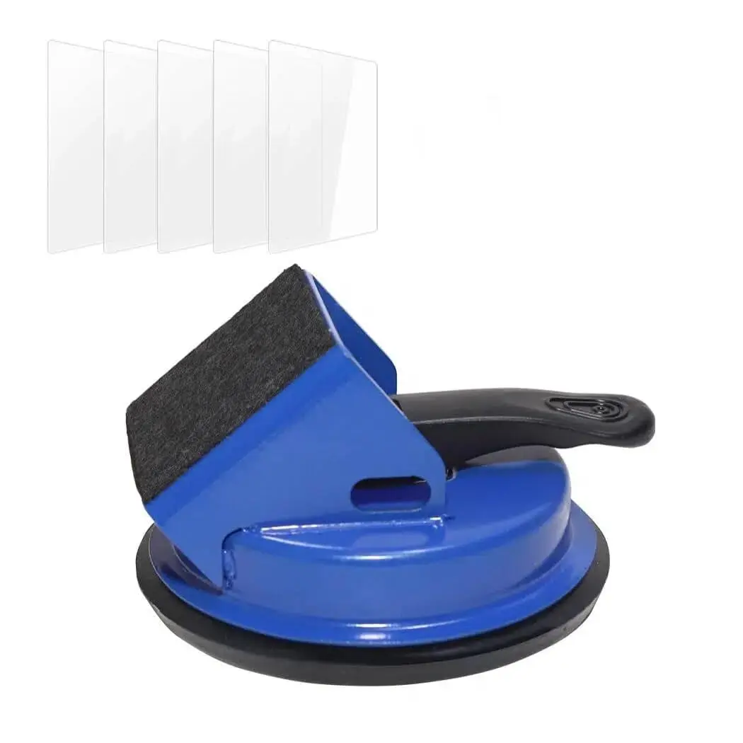 Heavy Duty Floor Gap Fixer Tool, Professional Vinyl Floor Gap Repair Tool for Laminate Flooring, 45° Striking Surface &  Suction Cup, Includes 5 count Extra Sticky Pads