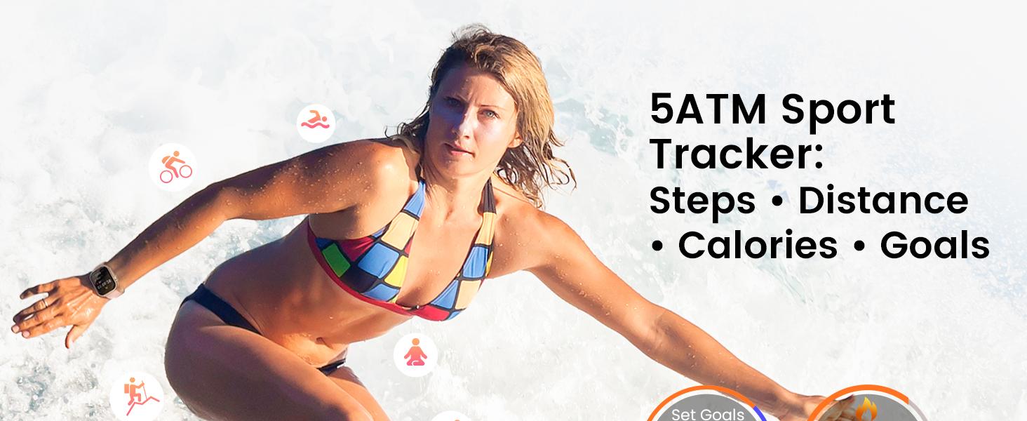 Unisex fitness smartwatch: compatible with iPhone and Android devices, supports Bluetooth calling, features heart rate and blood oxygen monitoring, has an IP68 waterproof rating, offers a battery life of over 30 days, and comes with 2 straps