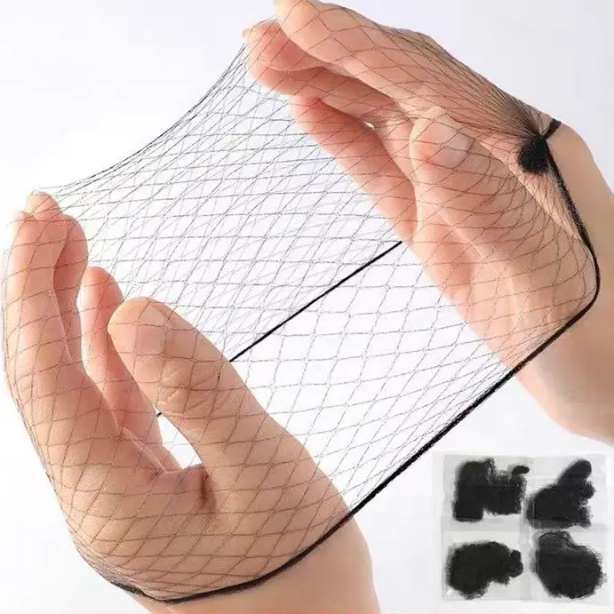 20pcs Protective Net Cover Wig Dust Net, Reusable Breathable Hair Wig.Elastic Polyester Wig Caps, Invisible Fine Mesh Hair Nets, Stretch Wig Liner Net for Wig Fixing & Updo Hairstyles