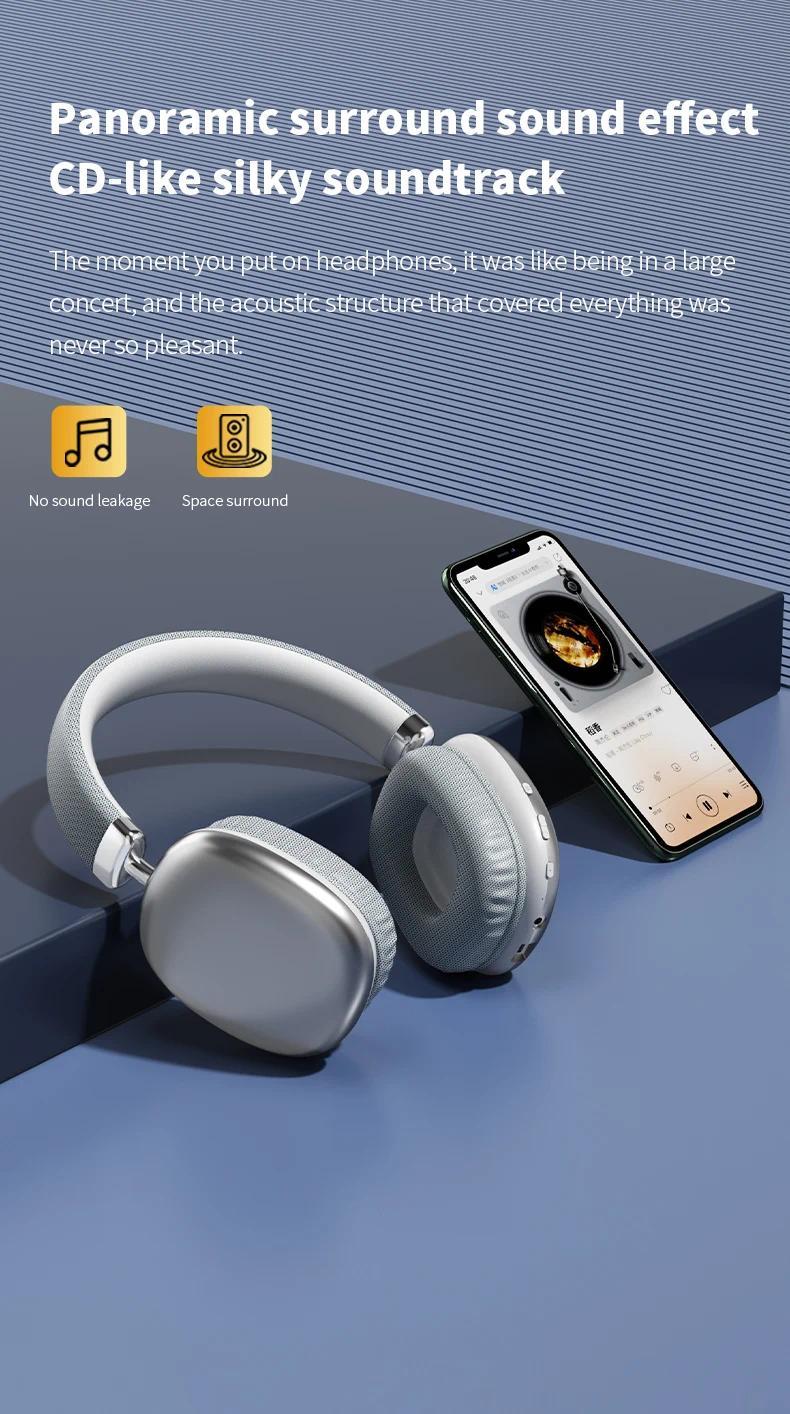 NEW Air Max Wireless bt Headsets Bluetooth Headphones Over ear stereo surround gaming Earphone sport workout