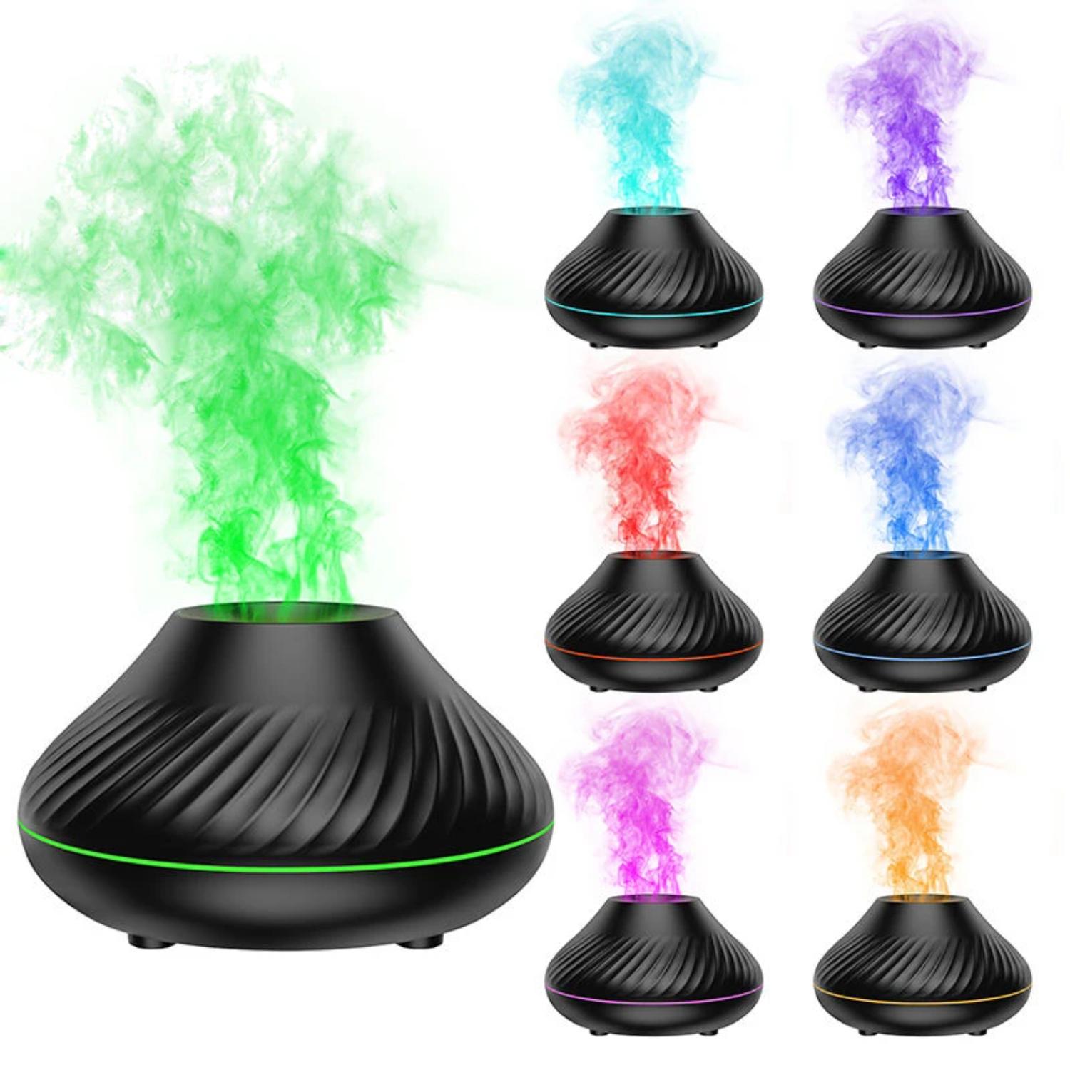 NEW 7 Colors LED Flame USB Air Humidifier Diffuser with 130ML Capacity, Additive and Aromatherapy Essential Oil - Enhance your s NEW 7 Colors LED Flame USB Air Humidifier Diffuser with 130ML Capacity, Additive and Aromatherapy Essential Oil - Enhance your s
