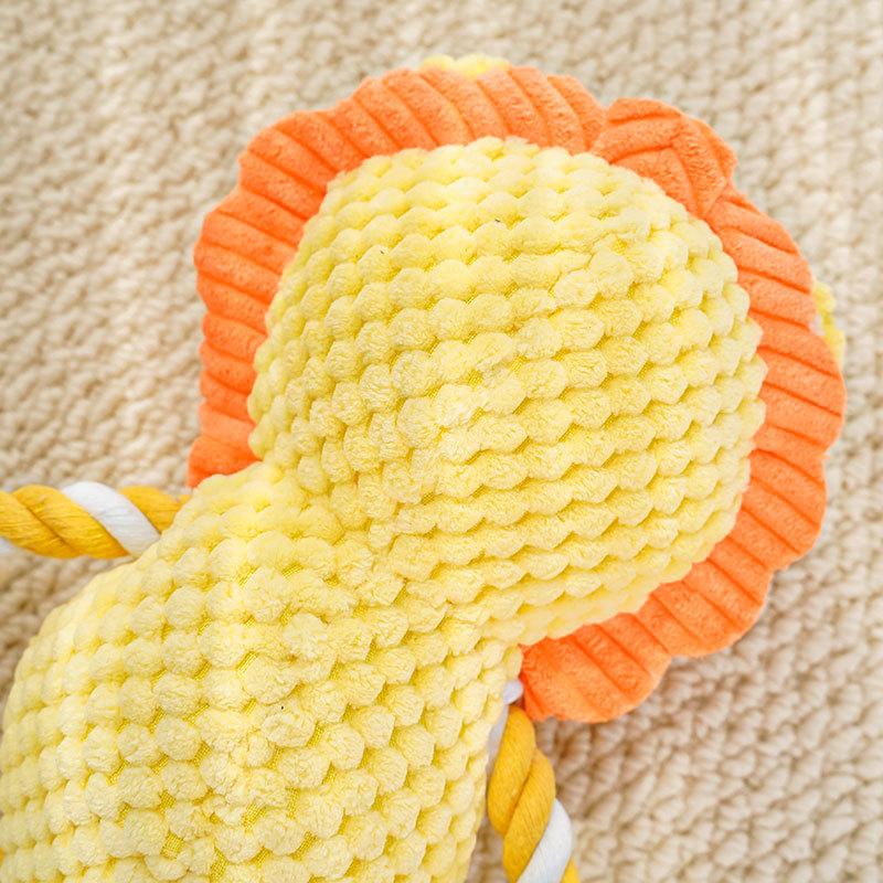 Pet Toys Squeaky Plush for Dogs & Cats, Chew-Resistant Teething, Interactive Boredom Relief