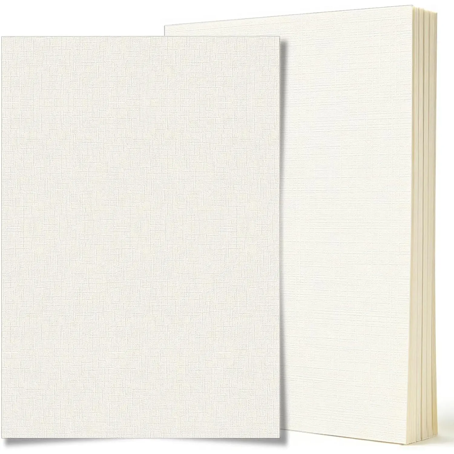 30 Sheets  Linen Paper 8.5'' x 11'', 230gsm/80lb Cream Luxury Resume Paper Textured Card Stock for Printing, Resume, Invitations, Resume, DIY Card Making (Cream)