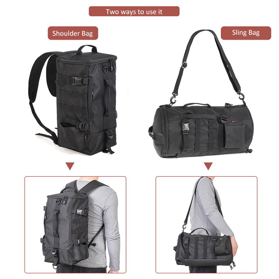 Fishing Tackle Bag, Portable Fishing Gear Storage Bag, Father's Day Gift Shoulder Backpack Sling Bag for Salt Water Fishing, Flyfishing, Solocamping, Picnicaesthetic, Christmas Gift