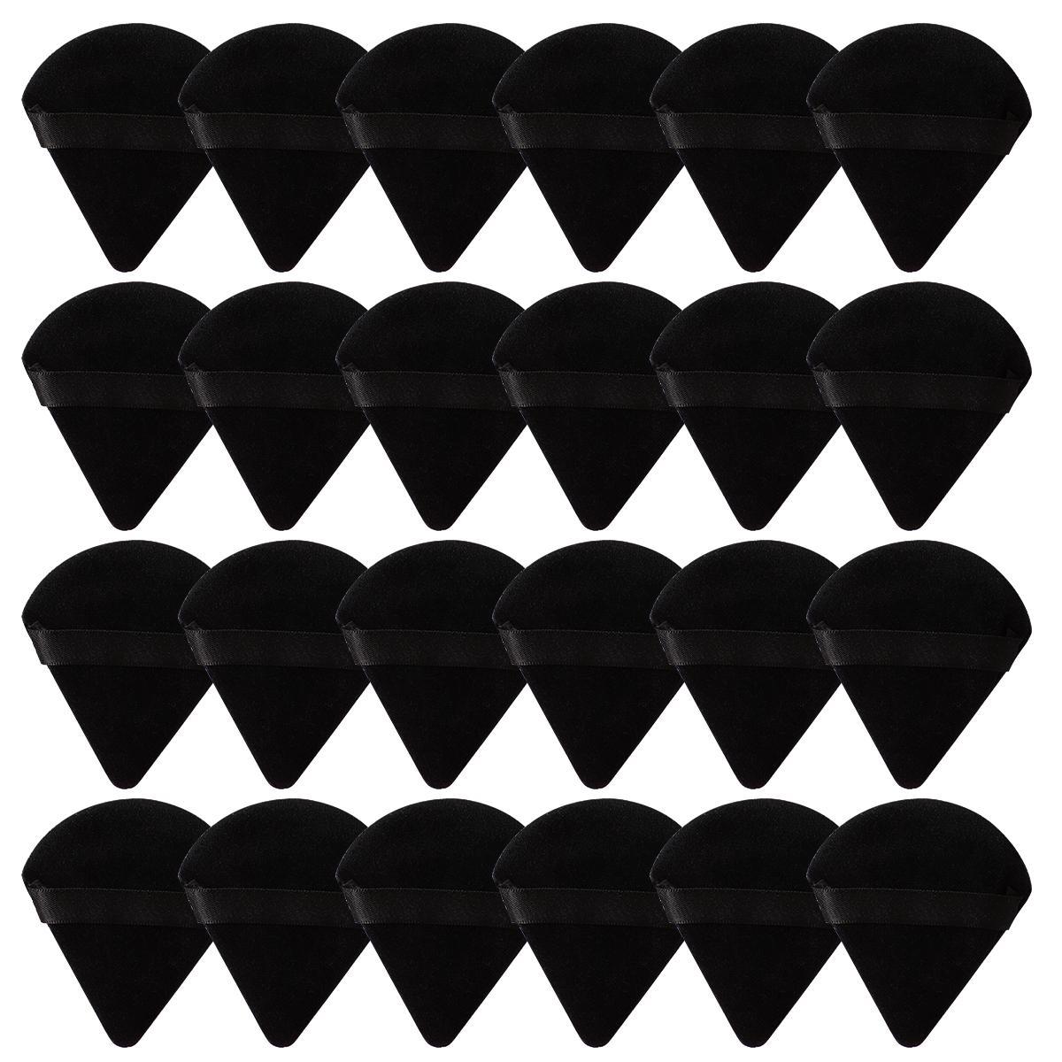 Triangle Powder Puff, 24pcs/set Soft Makeup Sponge Puff, Dry & Wet Use Makeup Puff, Professional Makeup Tools for Women, Midnight Shimmer, Christmas Gift