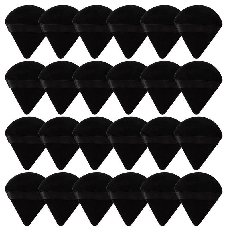 Triangle Powder Puff, 24pcs/set Soft Makeup Sponge Puff, Dry & Wet Use Makeup Puff, Professional Makeup Tools for Women, Midnight Shimmer, Christmas Gift