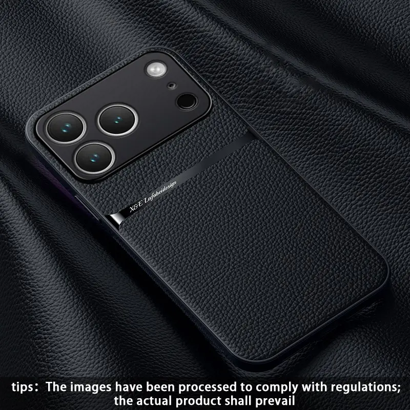 Leather Ultra-Thin Anti-Drop Phone Case for iPhone 18 Pro Max, 17 Pro Max, 16 Pro Max, 15, 14, 13, 12, Protective Tpu Material