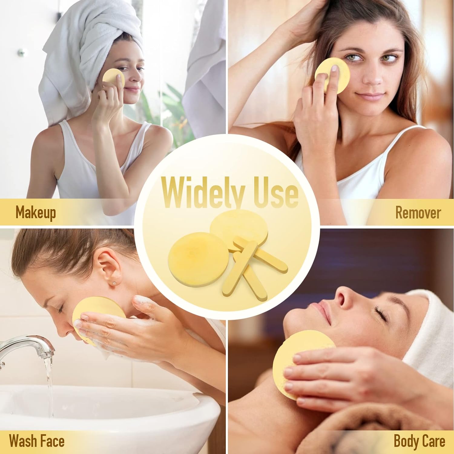 Facial Cleansing Sponge, 120pcs/set Compressed Facial Puff, Professional Skincare Tools for Beauty Salon