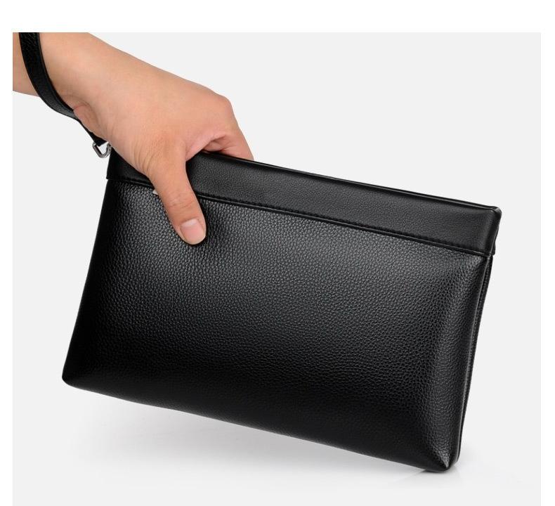Handbag for Men Clutch Bag Hand Purse Large Wallet with Wristlet,Soft Leather Men's Wallet Leather Man Clutch Bag Pocket Purse Envelope Long Wallets