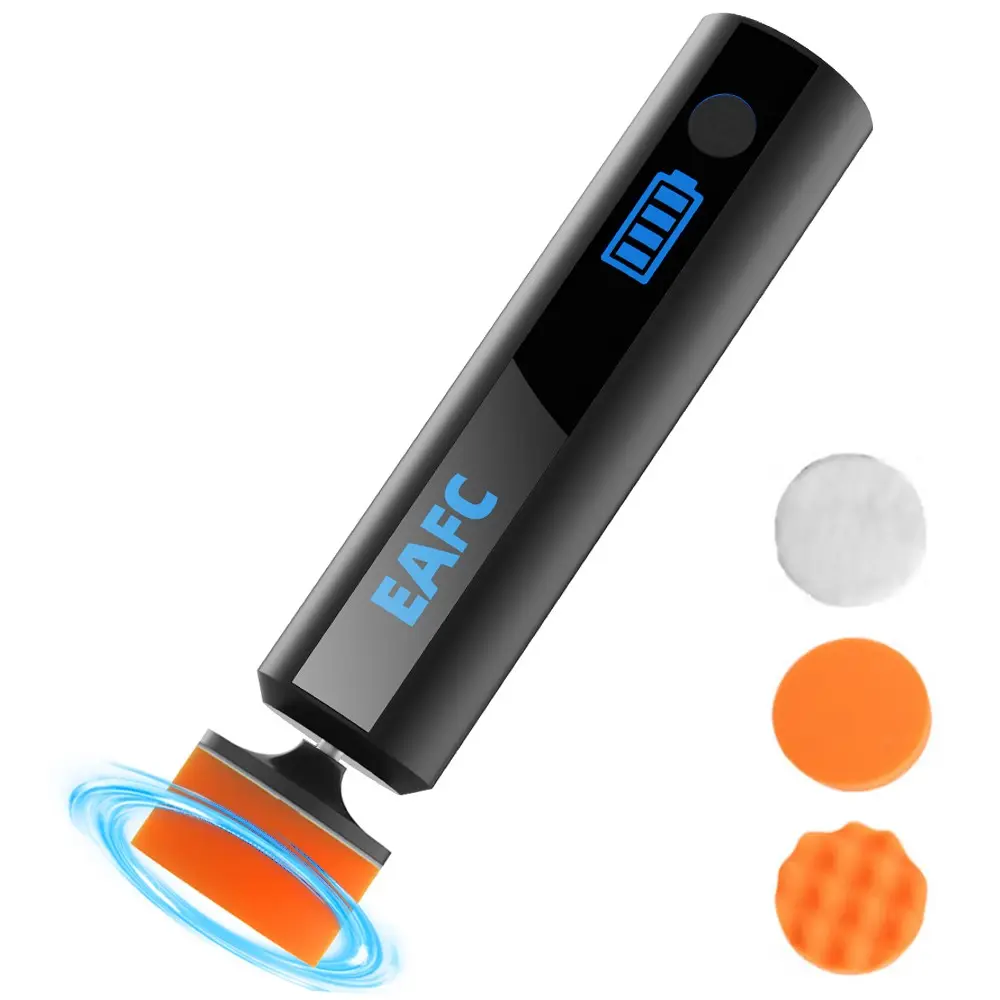 Car Detail Polisher, Mini Polishing Machine, USB Charging Wireless Car Paint Scratch Repair, Windshield Oil Film Remover, Auto Care Kit