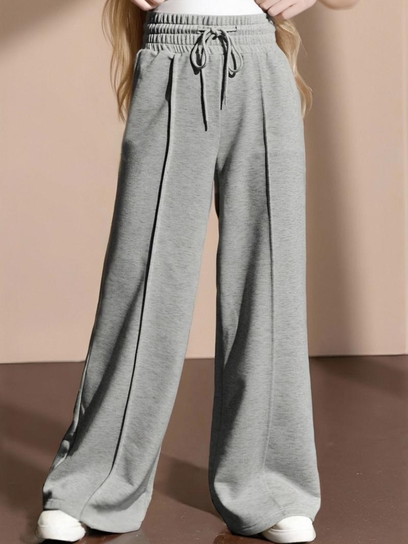 Women's High Waist Elastic Loose Wide Leg Pants, Casual Daily Wear, Comfortable Stretch Fabric, Versatile Fashion for All Seasons, Casual Streetwear Pants