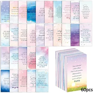 60pcs Positive Affirmation Cards for Daily Encouragement, Inspirational Quote Cards with Motivational Messages, Uplifting Messages, Thank You Cards, Self-Care Gifts for Men & Women, Inspirational Greeting Cards