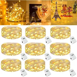 LED Fairy Lights Battery -9 Pack 2M/20 LEDs Mini Fairy Lights with Battery,LED Lighting Battery Operated Decoration for Bottle,Christmas Tree Wedding Balcony Party Decorationfidget toys