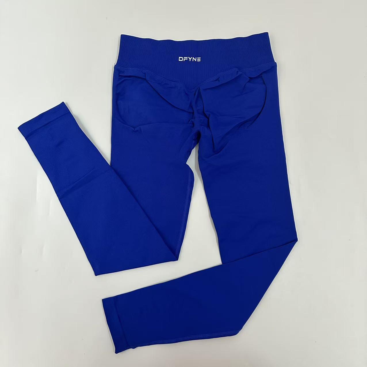 2026 DFYNE Scrunch Bum Leggings  Low Ribbed Seamless – Sweat Wicking Stretch Workout Tights for Women