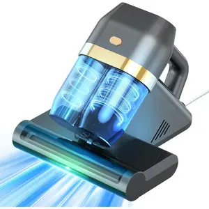 Mattress Cleaner, Bed Vacuum Cleaner with 149?F Heat, 16KPa  Suction, 253.7nm U V-C Light, 40,000 RPM Brushroll, HEPA Filter,  400ml Dust Cups for Sofa, , Wired Corded