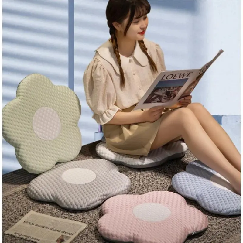 45cm Rural-Style Sunflower Petal Cooling Cushion - Soft, Thin Summer Cooling Pad for Window Sofa, Home Office - Decorative Home Supplies Gift