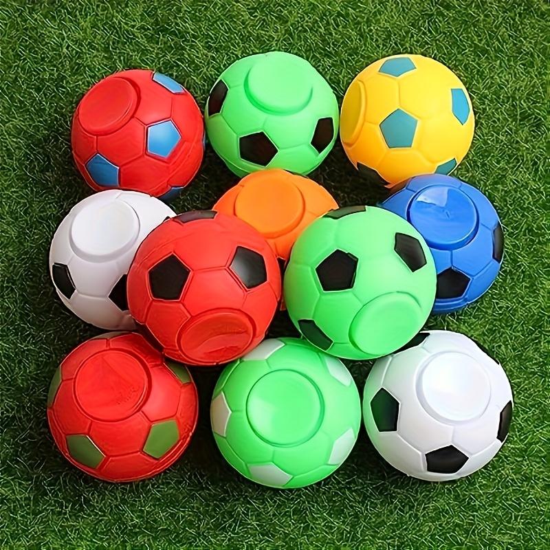 10-pack football finger spinner stress relief toys, colorful rotating ball design