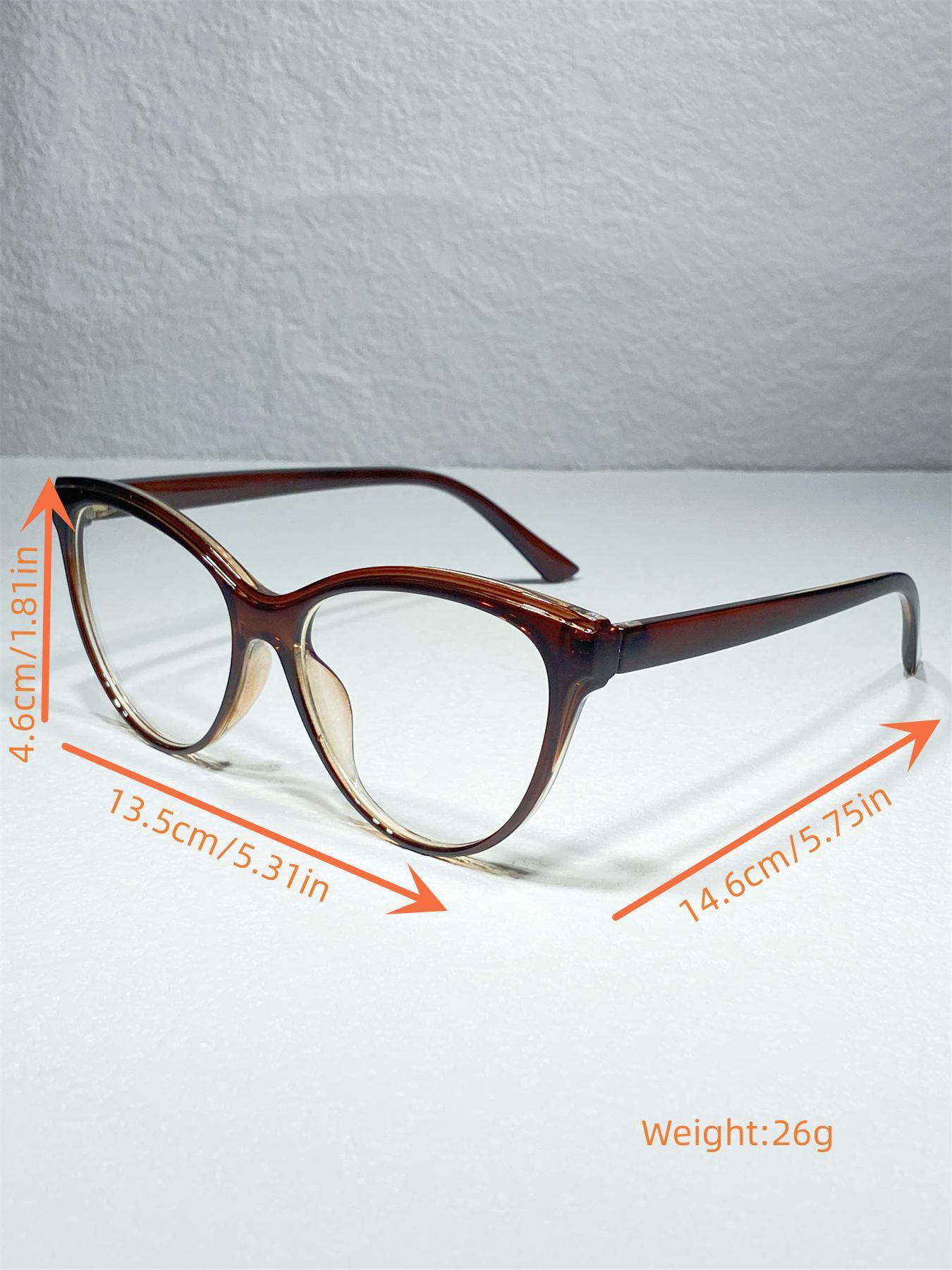 1 Pair Simple Eyeglasses for Everyday Use, Cat Eye Frame Fashion Eyeglasses, Casual Glasses, Travel Accessories for Women & Men, Fashionable Frames Glasses