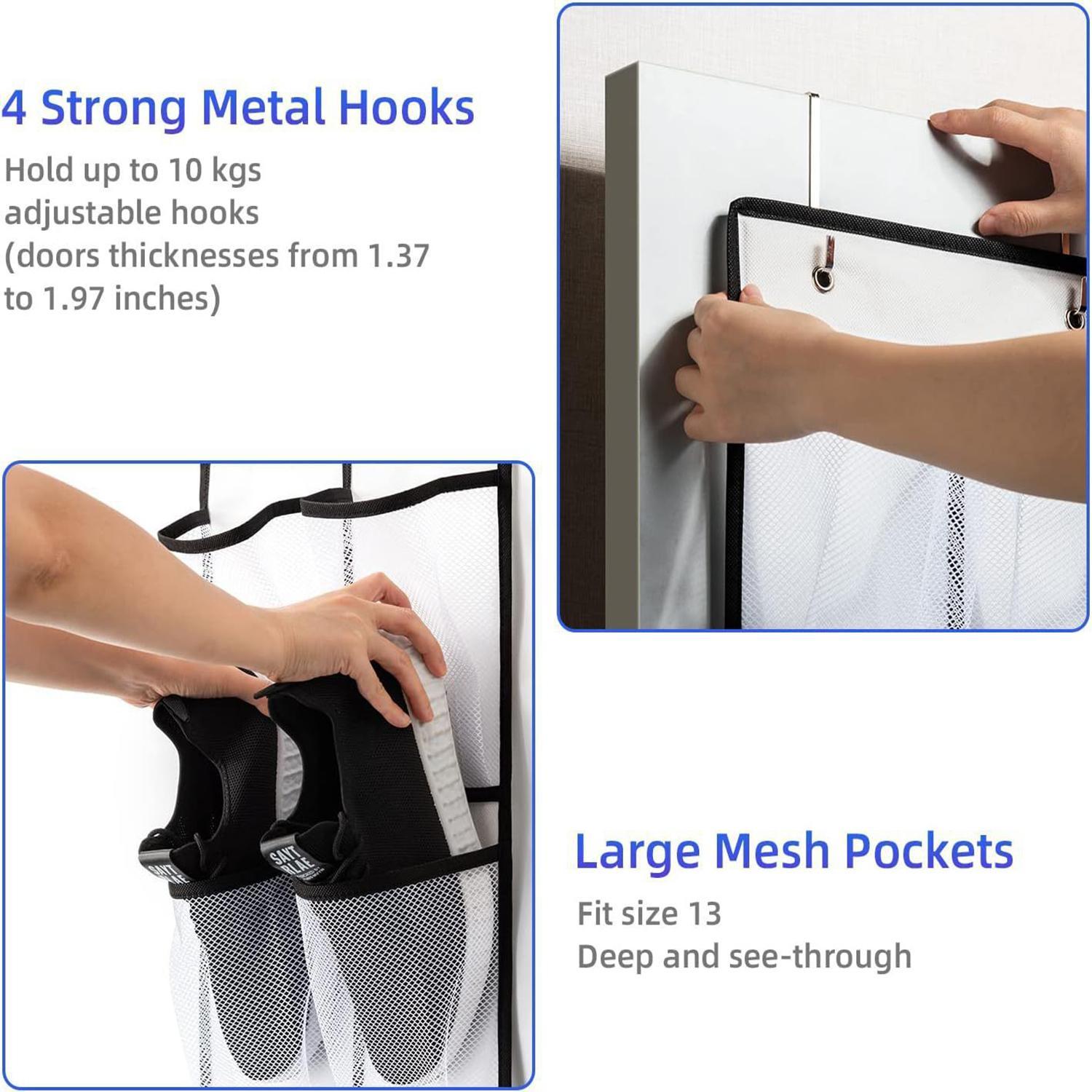 Multi-functional shoe storage Adjustable Storage hanging bag behind the door, household wall-mounted miscellaneous storage bag