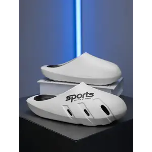 New Soft Bottom Outdoor Slippers for Women, Fashion Casual One-Layer Slippers, Home Silent Non-Slip Cool Slippers for Men
