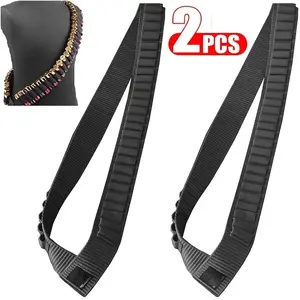 2PCS Shotgun Shell Bandolier Sling Holds 50 Rounds Shells Heavy Duty for 12&20GA