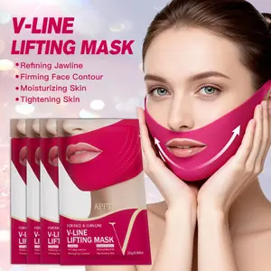 Appti Rose Essence V-Lift Mask, Firming, Sculpt Jawline, Hydrating Skin Care, Unisex, All Skin Types, 6/10 Pcs
