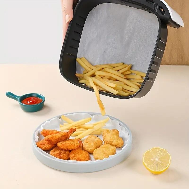 Oil-absorbing Air Fryer Paper Pad, 100pcs Oil Absorbing Air Fryer Paper, Air Fryer Liner, Baking Utensils for Home Kitchen